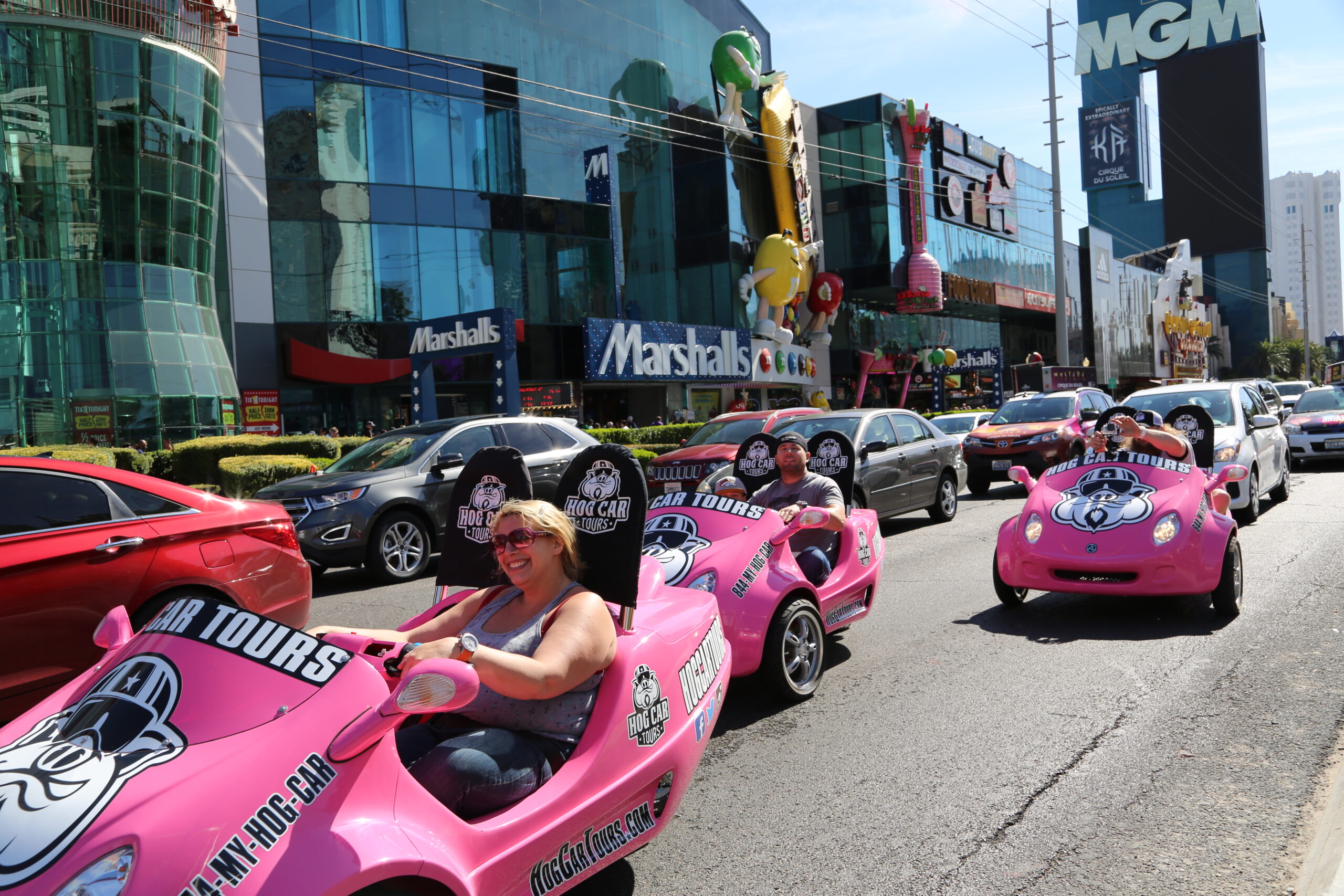 Pink Hog Cars touring Las Vegas
